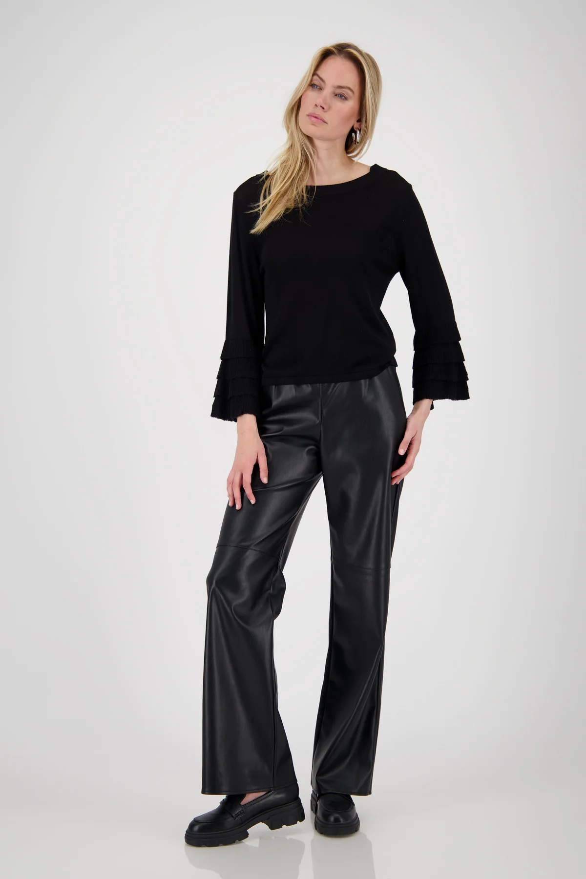 Monari - Sweater with a flounce sleeve - Image 3