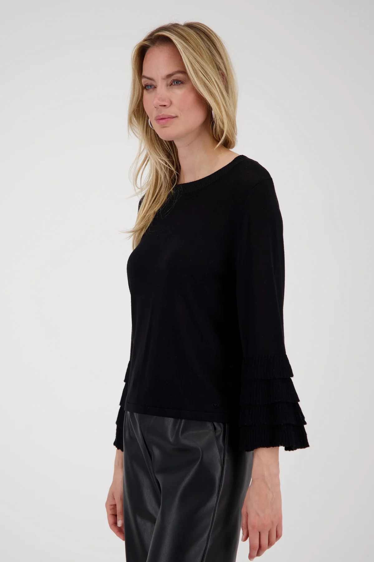 Monari - Sweater with a flounce sleeve - Image 4
