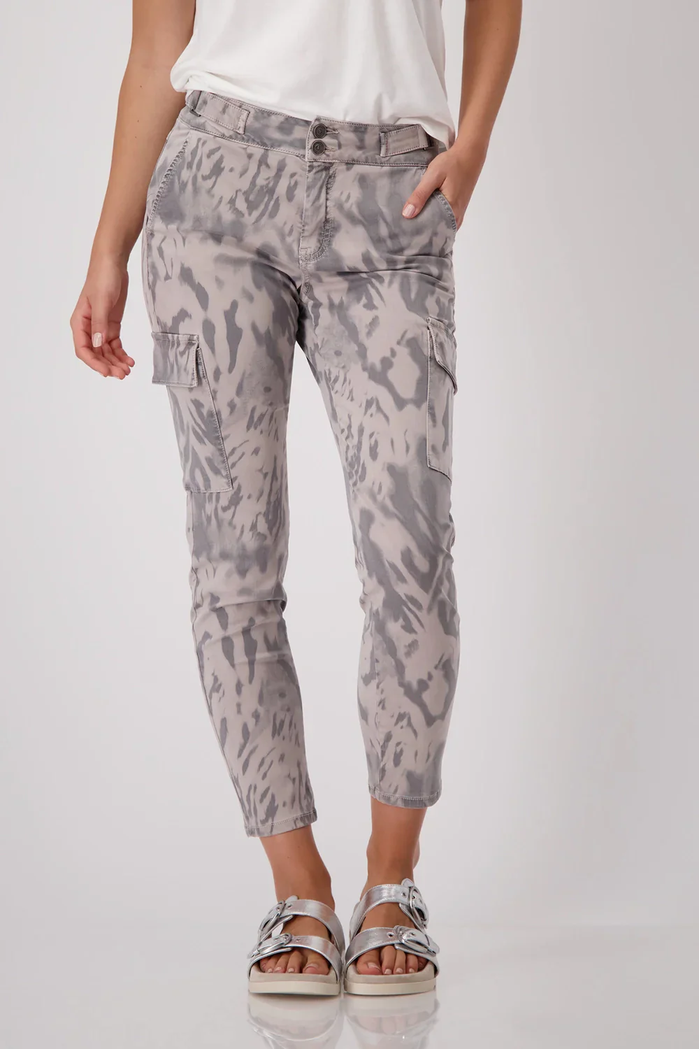 Monari - Tiger Print Cargo Pants - Image 5
