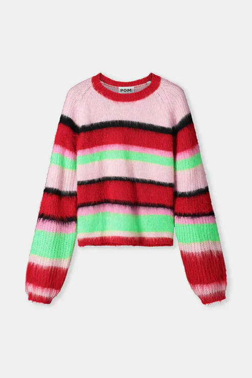 Pom Amsterdam - Brushed Striped Sweater - Image 6