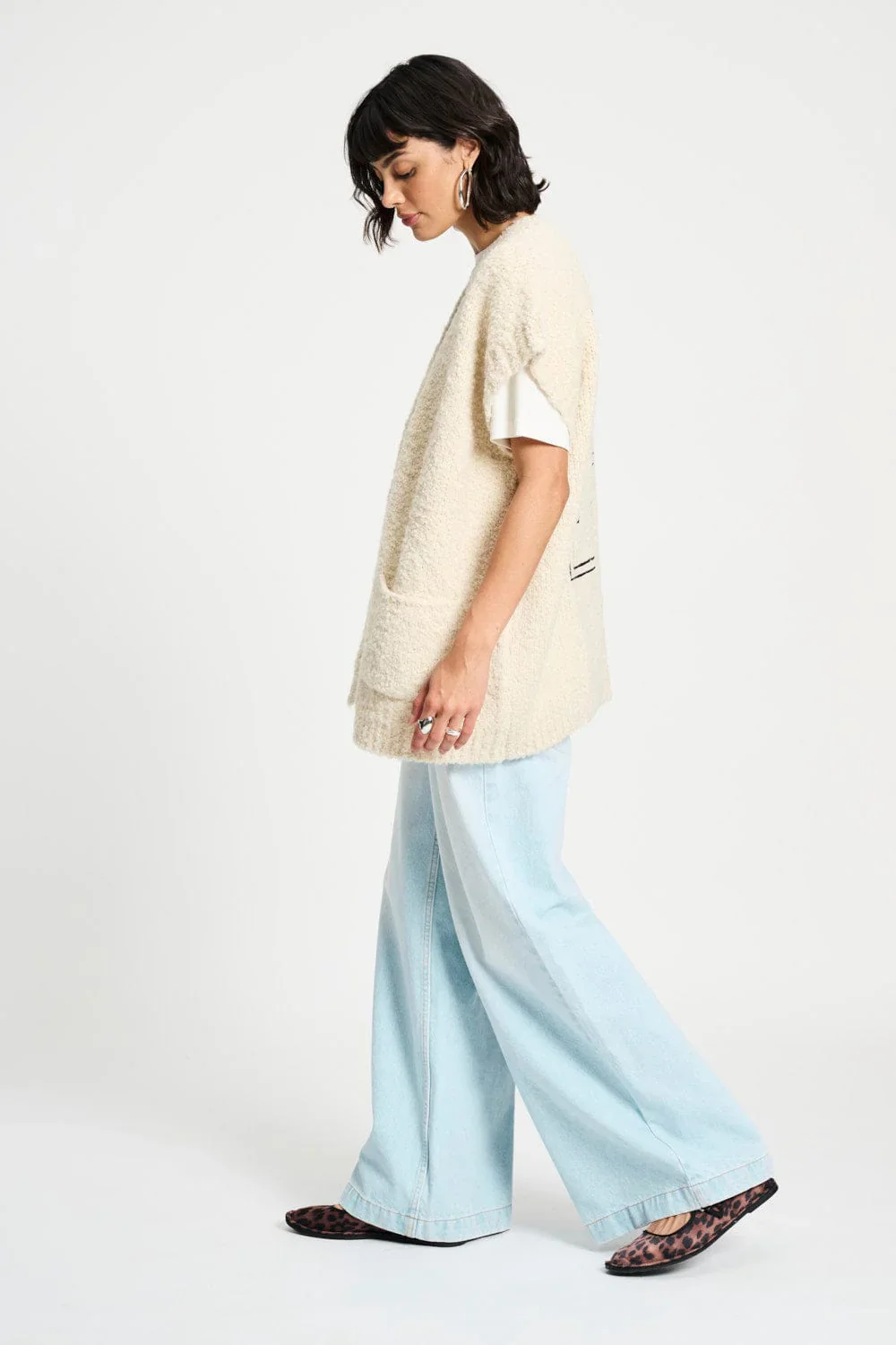 Pom Amsterdam - Le Blanc Cardigan Vest - Image 4