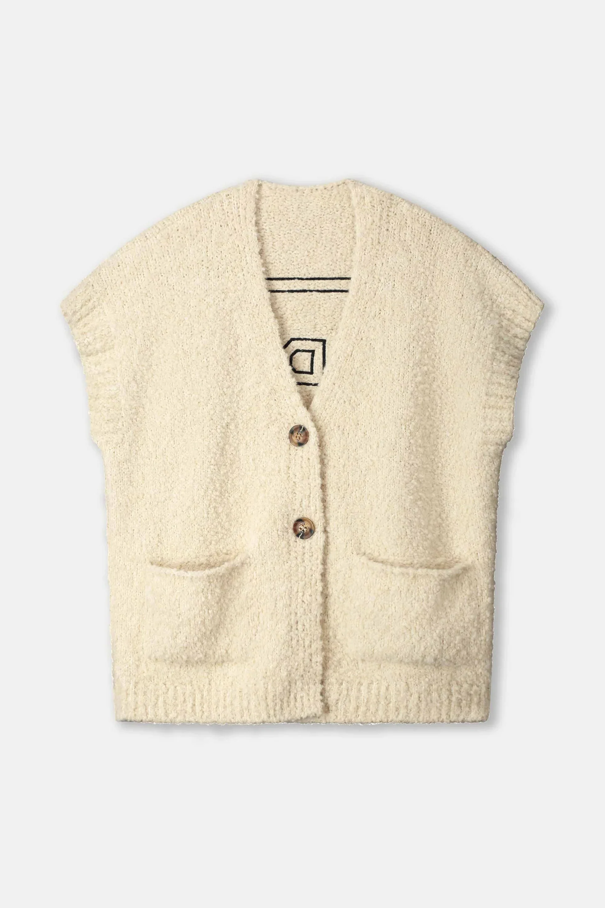 Pom Amsterdam - Le Blanc Cardigan Vest - Image 5