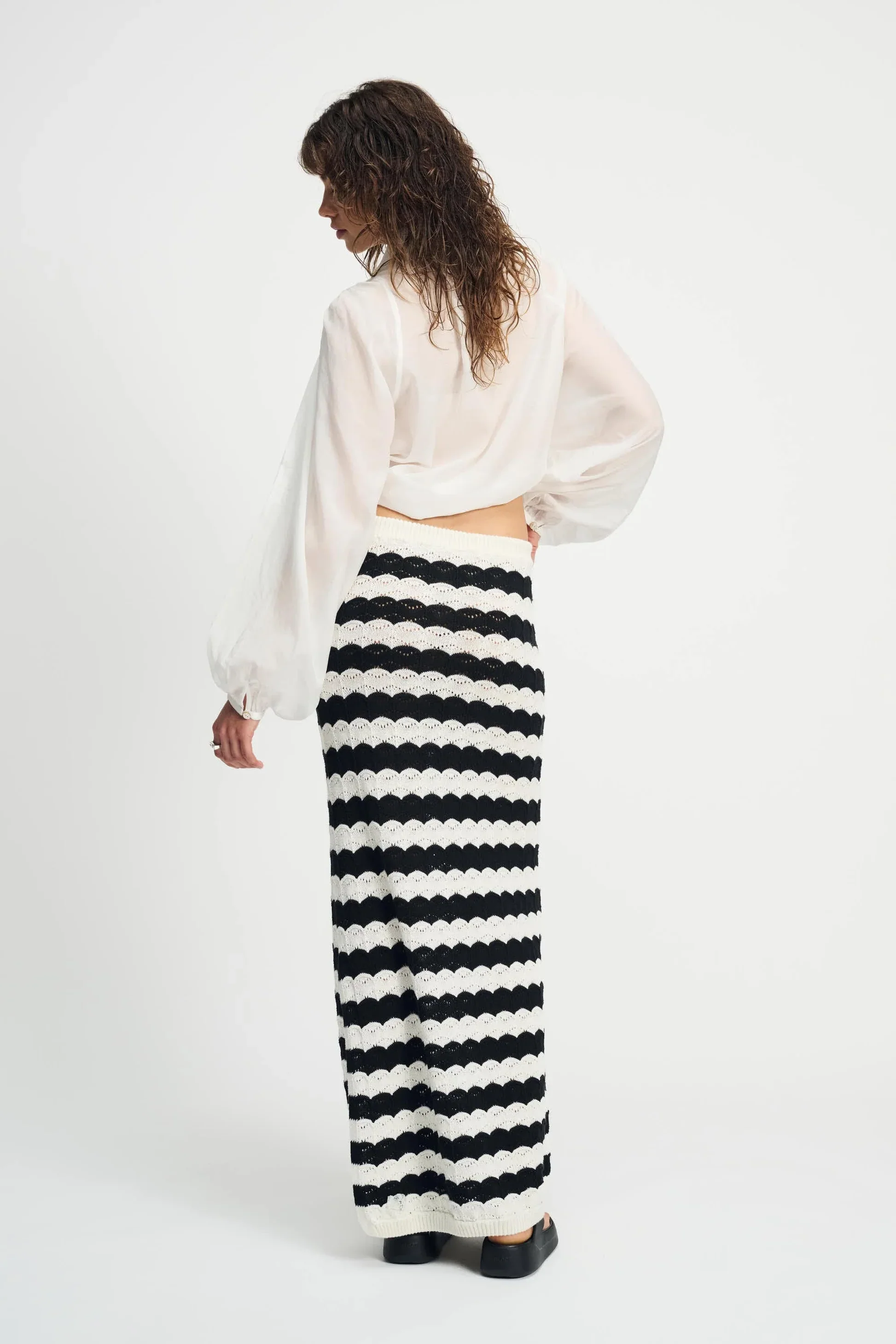 Pom Amsterdam - Striped Crochet Skirt - Image 3