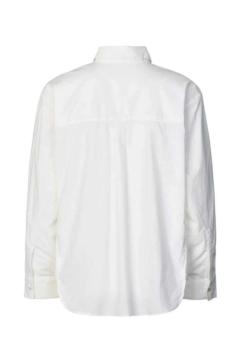 Rabens Saloner - Djana Poplin Side Gather Shirt - Image 4