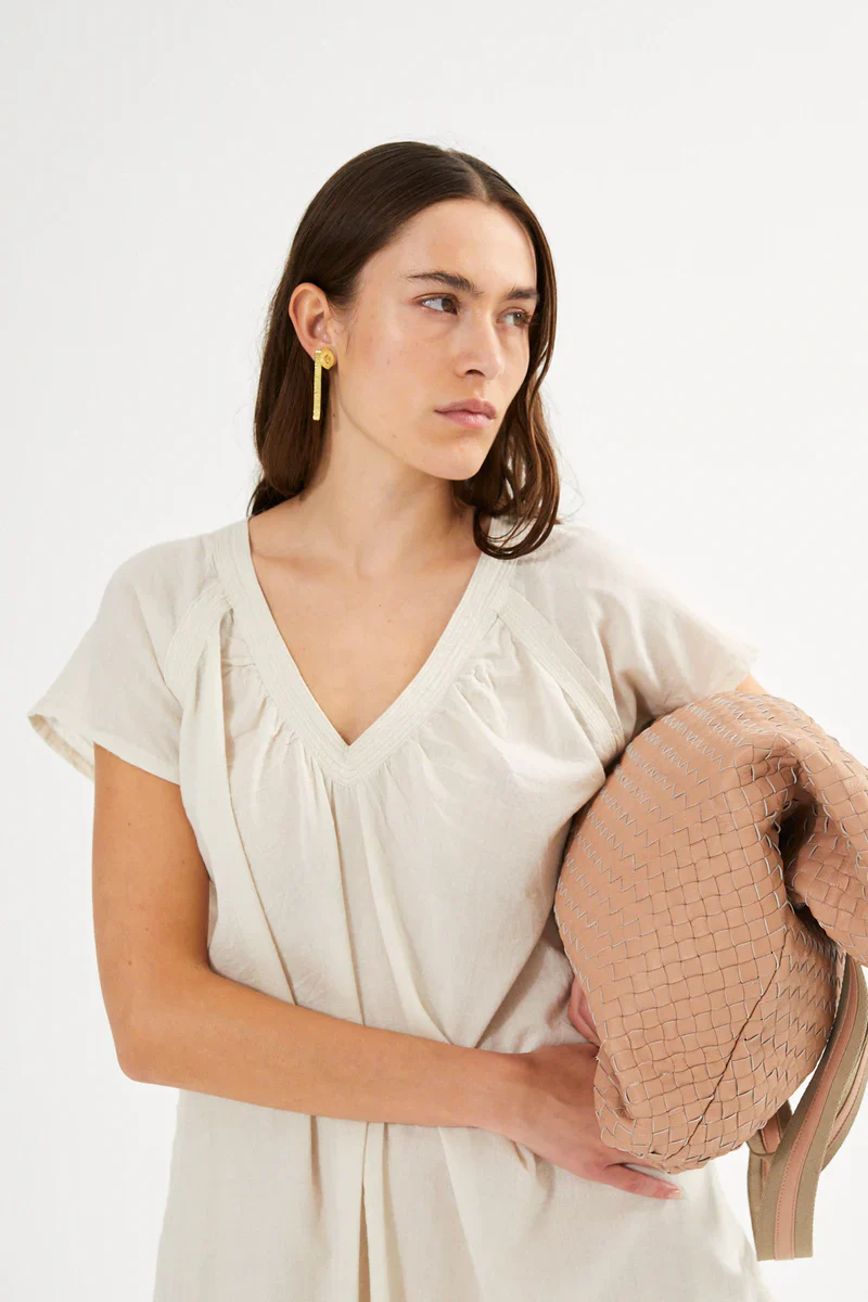 Rabens Saloner - Cefora Basket Weave Leather Bag - Image 3