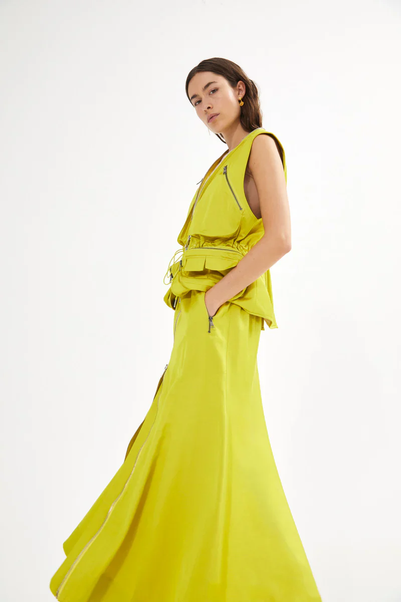 Rabens Saloner - Techno Drape Flared Skirt - Image 3
