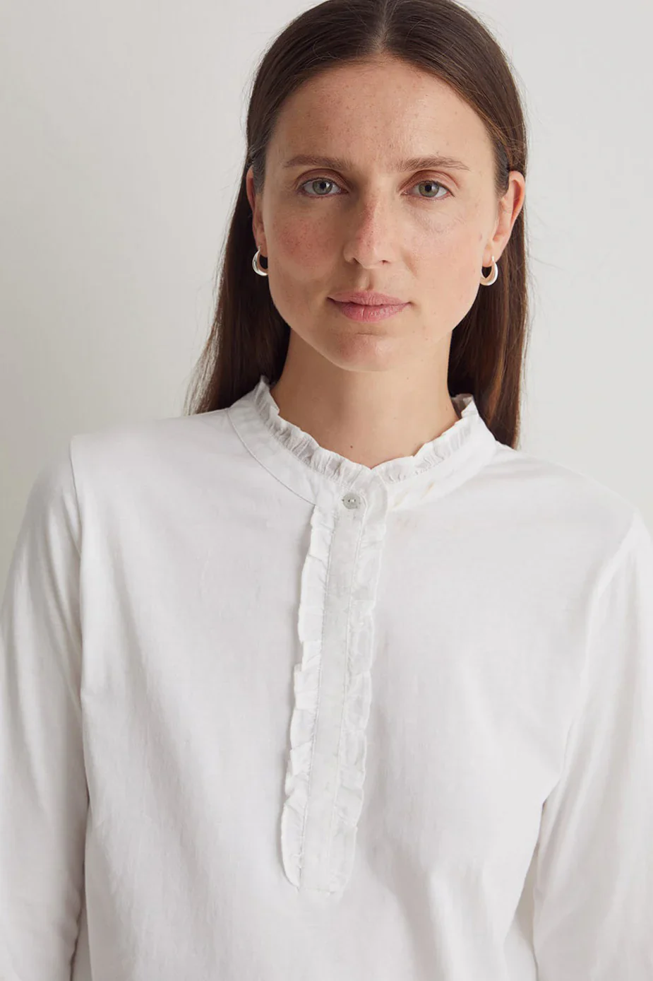 Yerse - Cotton Top with Ruffle - Image 3