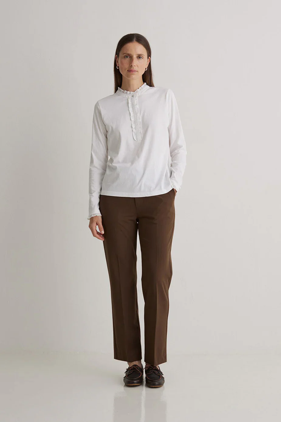 Yerse - Cotton Top with Ruffle - Image 5