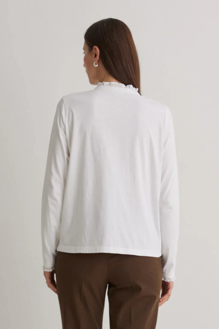 Yerse - Cotton Top with Ruffle - Image 6