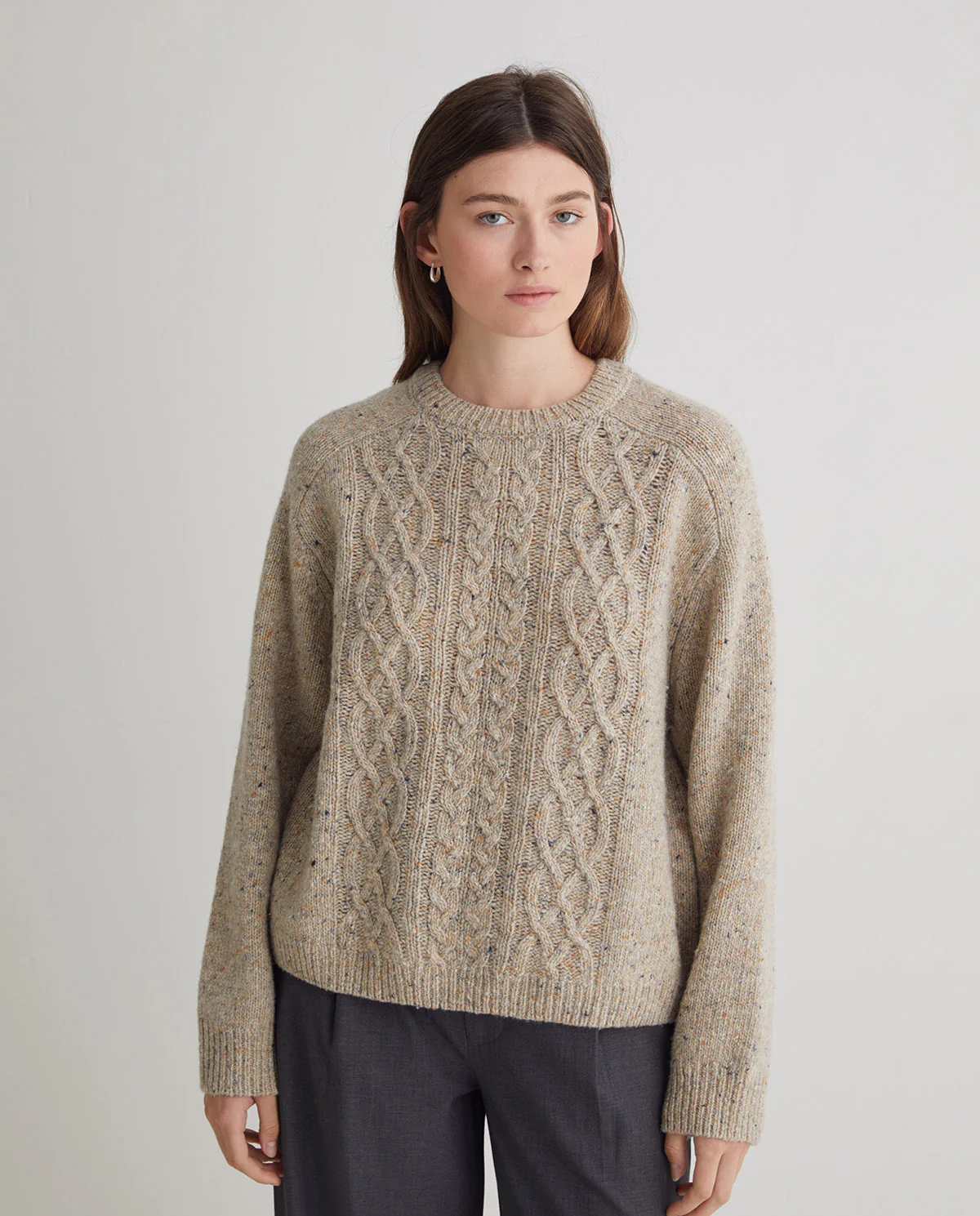 Yerse - Merino Cable Knit Jumper - Image 3