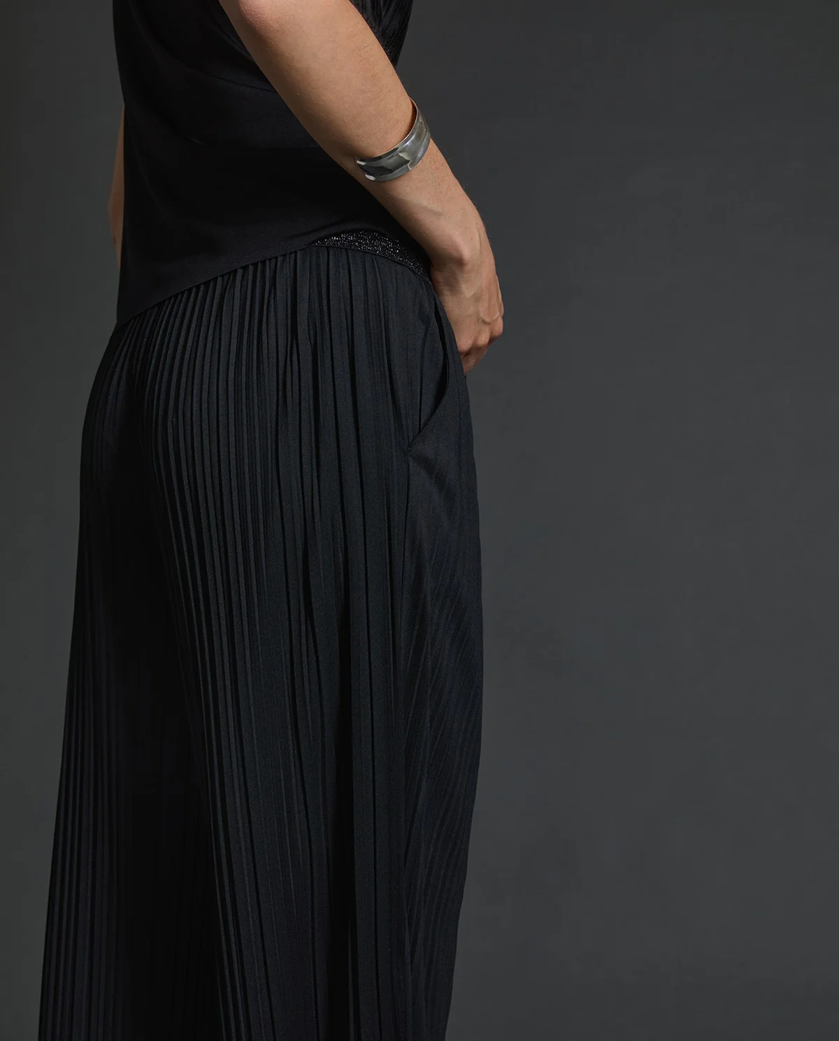 Yerse - Wide Leg Pleated Pants - Image 2