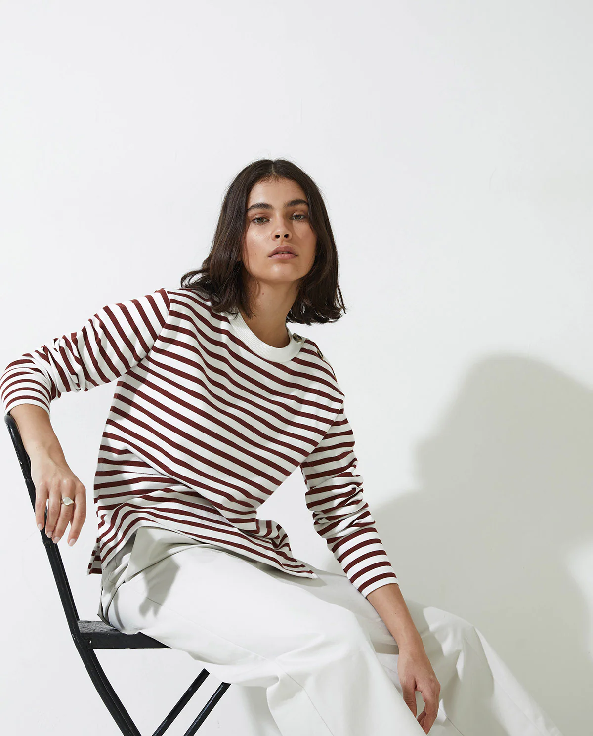 Yerse - Paloma T-shirt with Buttons - Image 3
