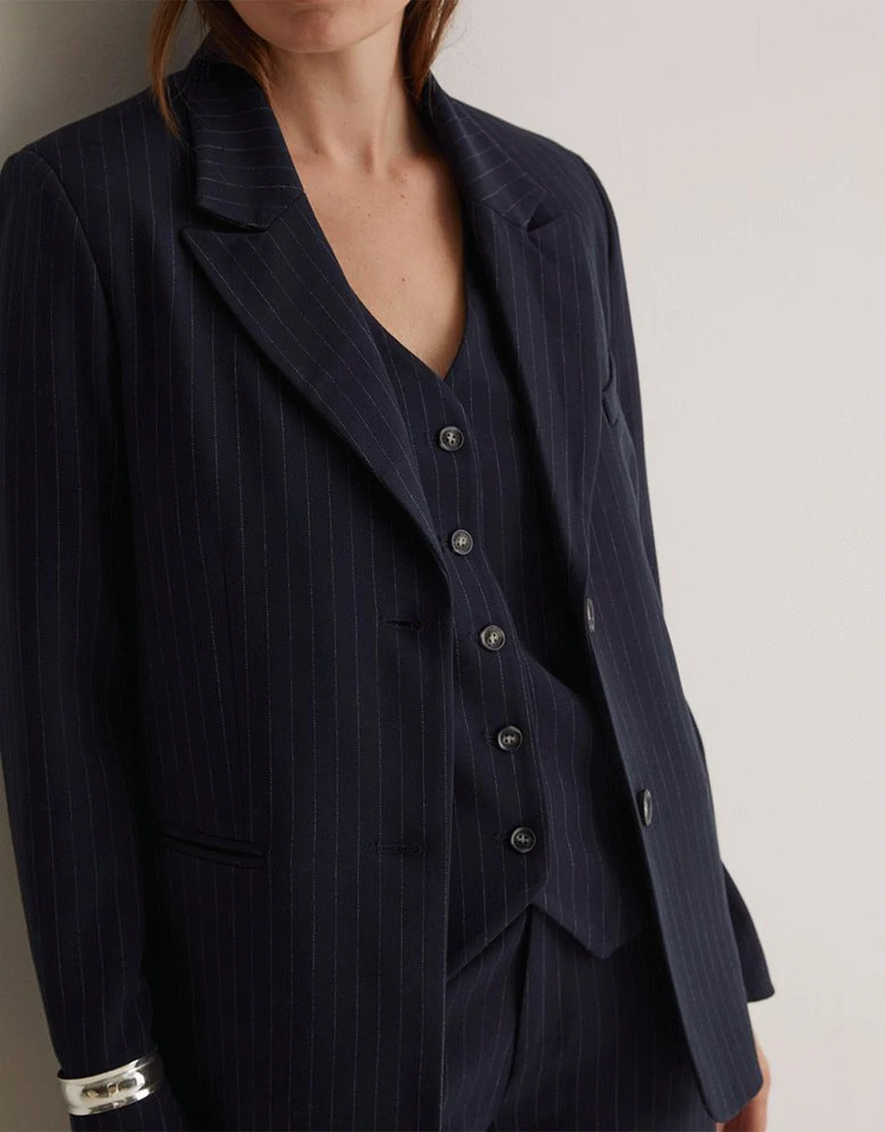 Yerse - Striped Blazer - Image 4