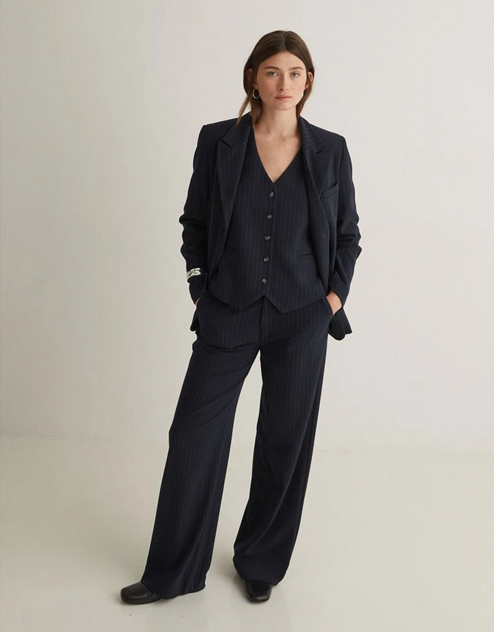 Yerse - Striped Blazer - Image 5