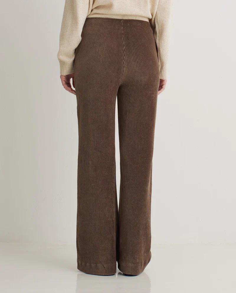 Yerse - Wide Cotton-Blend Corduroy Pants - Image 4